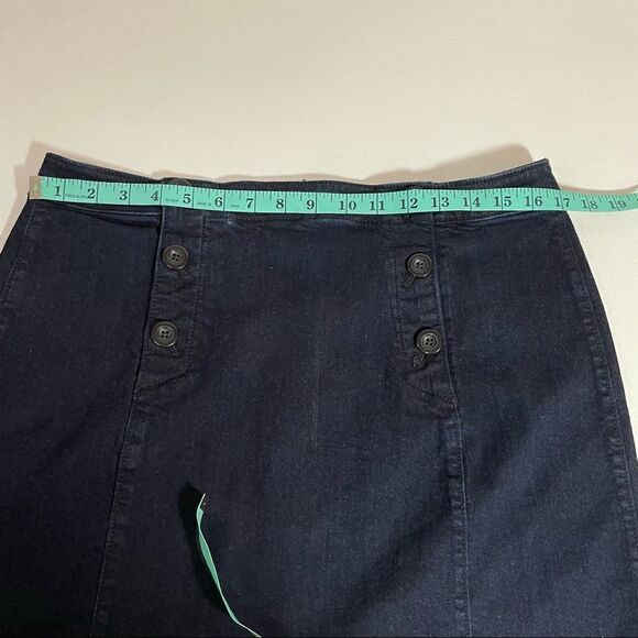 Loft denim button front sailor skirt with front buttons size 12 - Picture 5 of 9